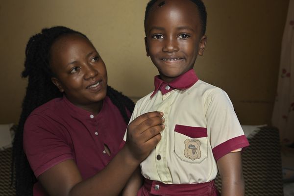 BRAC Rwanda participant Colette and her son, Byishimo