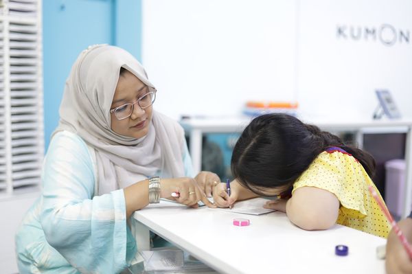 BRAC Bangladesh Kumon student and teacher