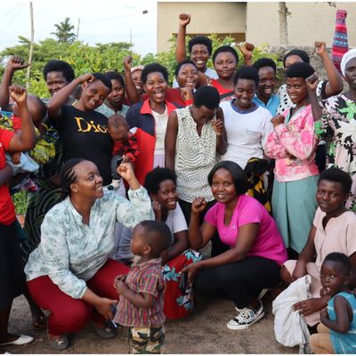 A group of young women from BRAC's youth empowerment program in Rwanda