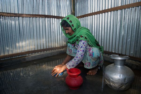 BRAC Rohingya refugee response, providing clean water