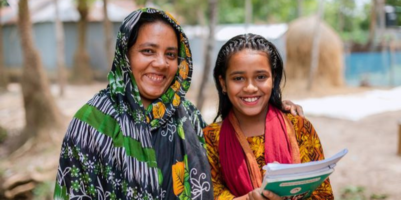 A mother and daughter in Bangladesh. Youth empowerment education girls empowerment girls education