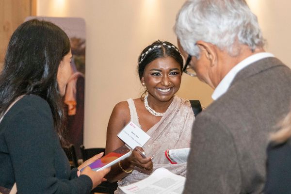 Attendees chat at BRAC's 2026 event alongside UNGA, Collaborative Action: Scaling Proven Development Solutions