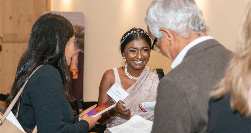 Attendees chat at BRAC's 2026 event alongside UNGA, Collaborative Action: Scaling Proven Development Solutions