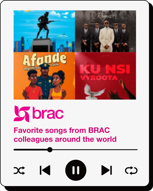 BRAC Day Playlist graphic