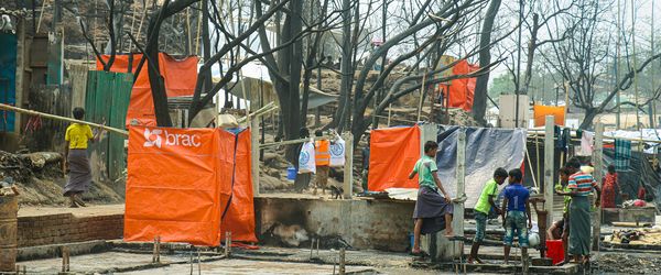 Walking through the remains of the Balukhali Rohingya camp - Header Image