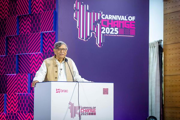 Professor Abdullah Abu Sayed Encourages Youth at BRAC’s Carnival of Change 2025