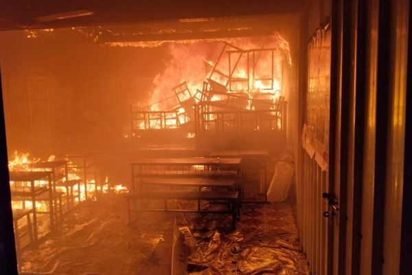 Cox's Bazaar Fire - Fire Spreads Through Classroom