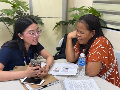 DOLE staff conducting the enrollment surveys