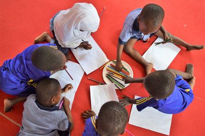 ECD-Tanzania-group shot from above