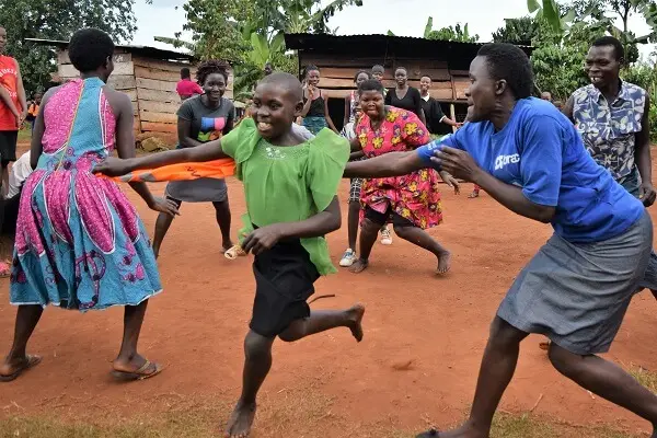 girls playing