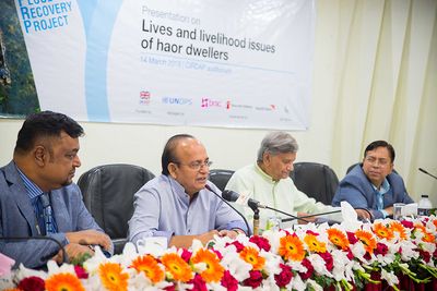 Research report presented on life and livelihood issues of haor dwellers - Header Image