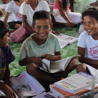 Philippines Education - male students group