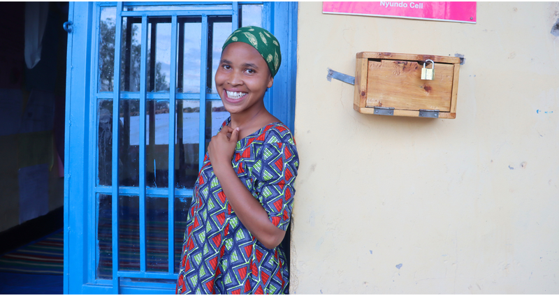 A portrait of Nadine smiling