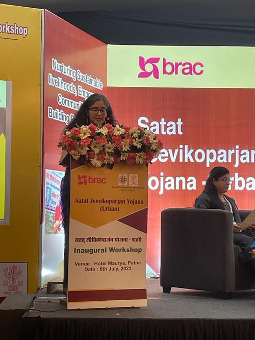 Shweta at launch of SJY Urban in Bihar, India