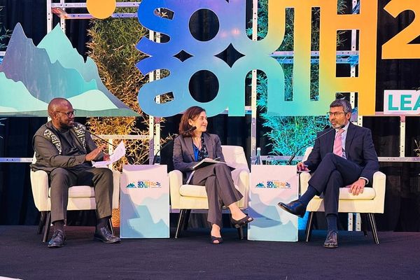 Shameran Abed at South South Learning Forum in Kigali, Rwanda in 2025