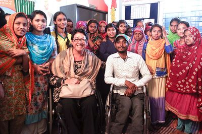 Former Australian Paralympics World Champion visits BRAC ADP girls - Header Image