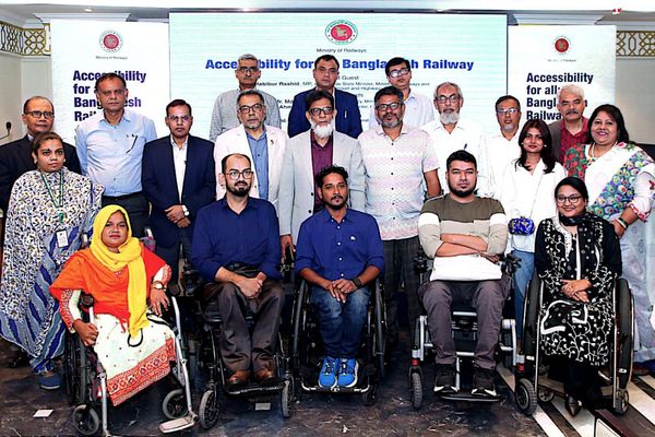 Speakers at Railways Ministry, Bangladesh Railway and BRAC workshop