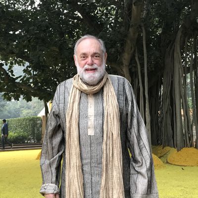Dr. Richard Cash in India poses for photo