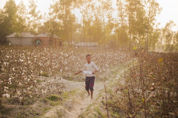 A child is flying kite - Dinajpur North Bengal