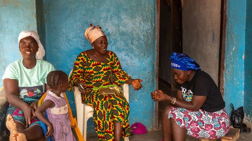 Mama Sheriff - Liberia Youth Advocate - with Family