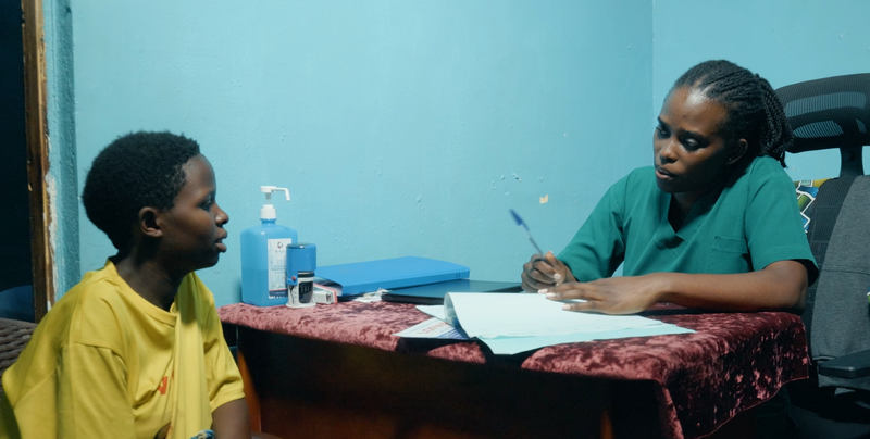 Uganda Zine post ss-7 Faridah seeing a patient