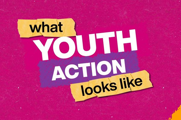 What Youth Action Looks Like campaign banner