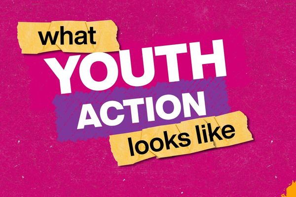 What Youth Action Looks Like campaign banner