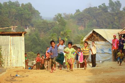 Children in the Thainghkahi Camp