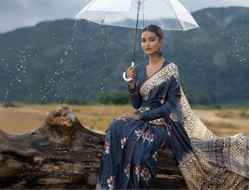 Woman with umbrella