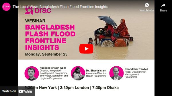 Webinar | The Local View: Bangladesh flash flood frontline insights - Header Image