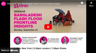 Webinar | The Local View: Bangladesh flash flood frontline insights - Header Image