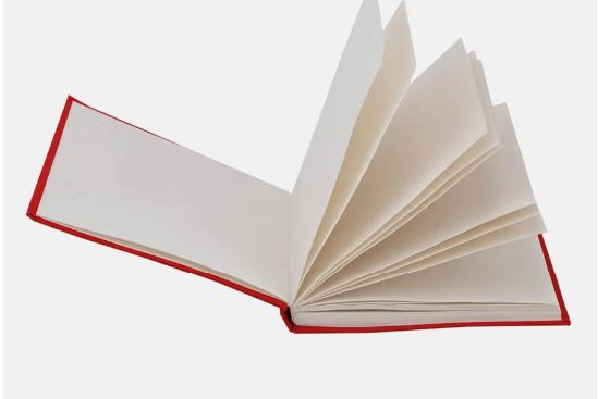 photo of an open notebook