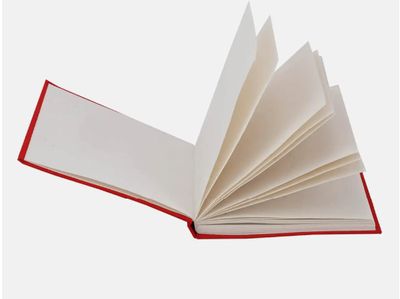 photo of an open notebook