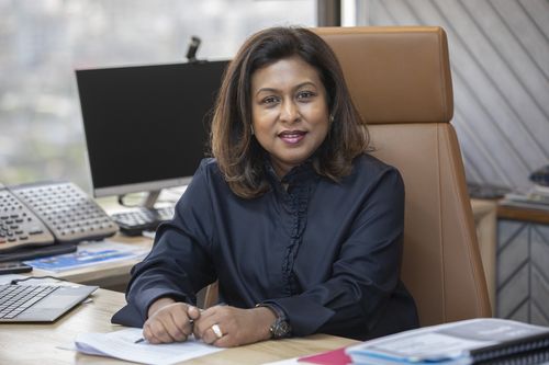 BRAC Bangladesh Social Enterprises Executive Director Tamara Abed poses at her desk
