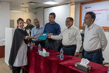 Women trained at BRAC Driving School receive professional driver’s certificate